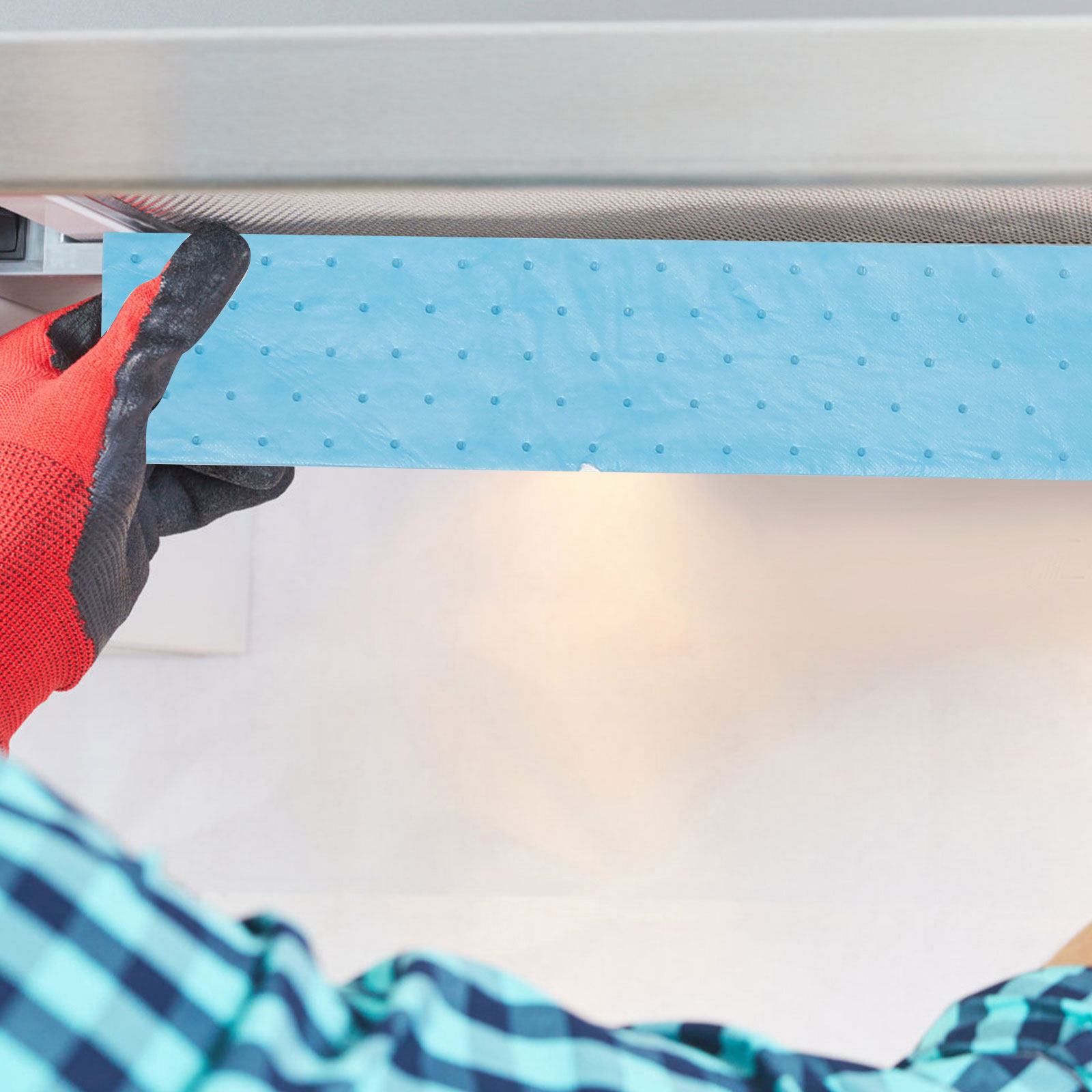 Commercial Kitchen Hood - 10 個の油吸収綿レンジフード厚手の濾紙キッチンサイド吸引耐油交換可能な生地換気扇