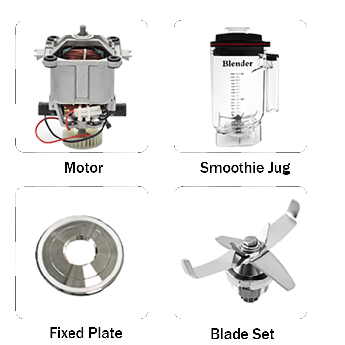 Commercial Kitchen Mixer - ハイパワー1.8L業務用厨房機器ホワイトヘビーデューティーブレンダースムージーミキサー、防音カバー付き