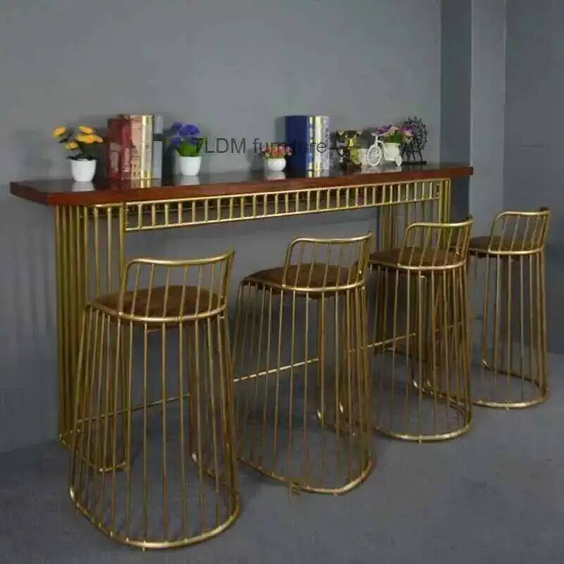 Commercial Kitchen Lighting Design - 北欧風錬鉄製椅子 デザイナーズアイアン キッチンバー家具 ホテル ゴールデンバックバーチェア ライトラグジュアリー
