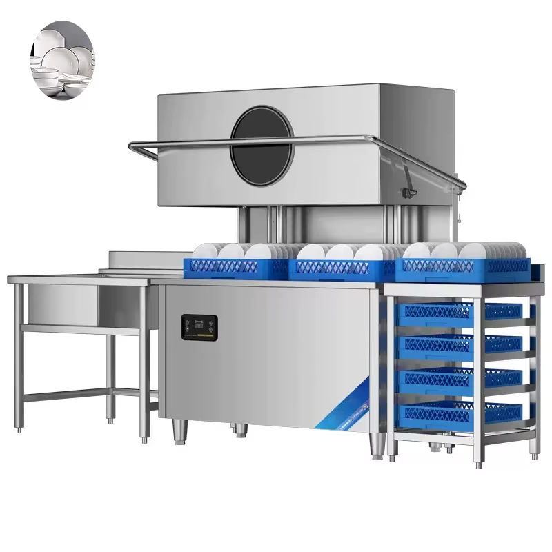 Commercial Kitchen Hood - 業務用高速サイクル式フードウォッシャー、レストラン厨房向け工業用自動食器洗浄機