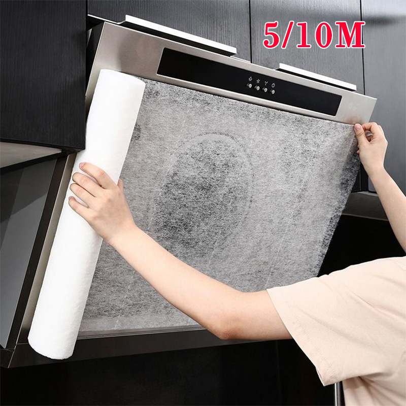 Commercial Kitchen Hood - 5/10 メートル使い捨てフードオイルフィルター紙不織布炊飯器フード換気扇フィルターキッチンフードグリース抗オイルコットン