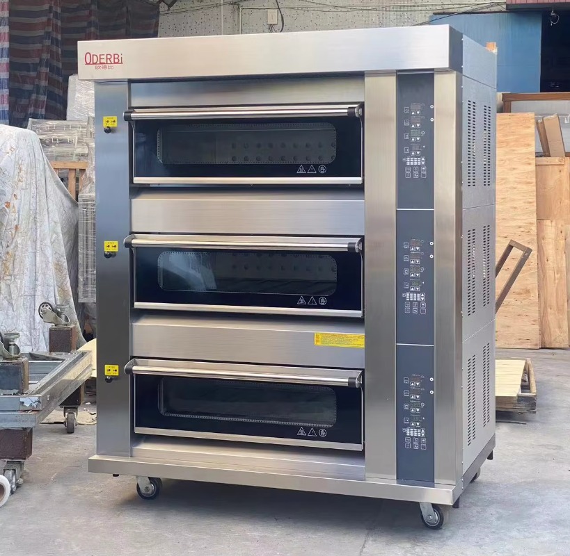 Commercial Kitchen Oven - 業務用カスタマイズ3段6トレイガスオーブン ピザ・パン・ケーキ焼きオーブン ケータリング厨房機器向け