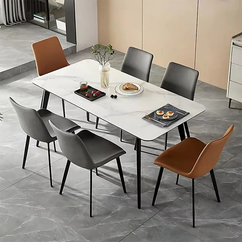 Commercial Kitchen Lighting Design - 2個セット モダンミニマリストスチールダイニングチェア ライトラグジュアリーデザイン ホーム＆キッチン用 ライトラグジュアリーメタルダイニングチェア Стулья