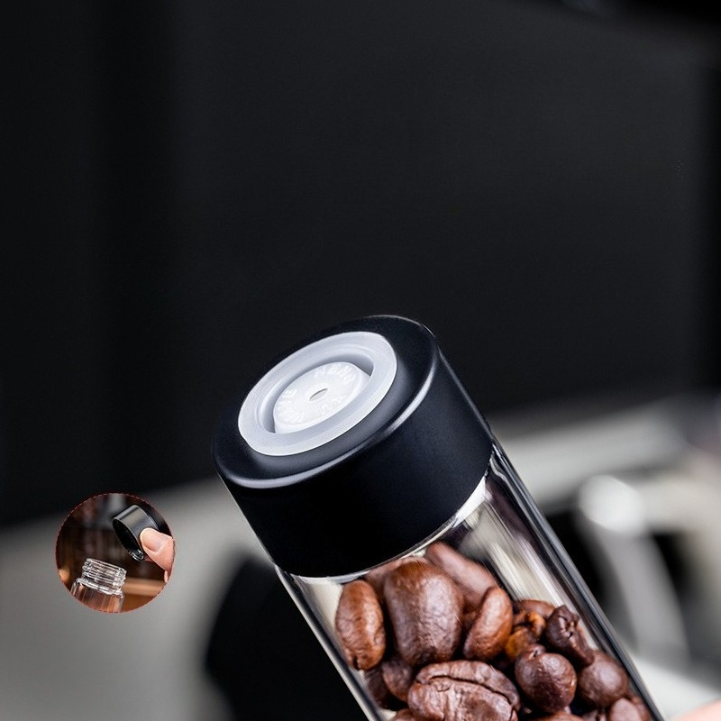 JUSTINLAU ガラス製コーヒー豆保存容器 気密1方向バ - Commercial Kitchen Organization のレビューと価格
