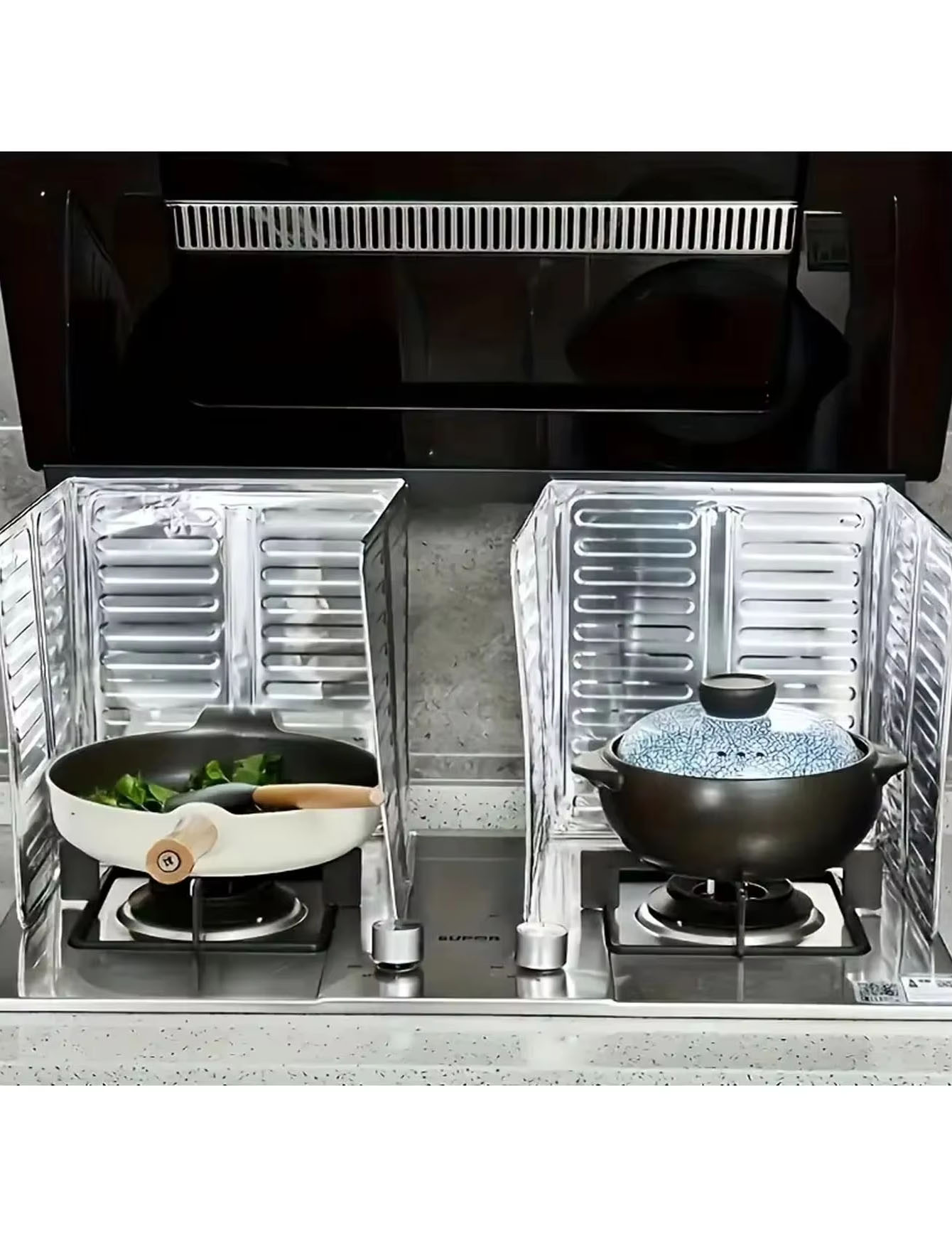 3個入りキッチン油飛散防止板、コンロ油飛散防止板、アルミ箔断 - Commercial Kitchen Warmer のレビューと価格