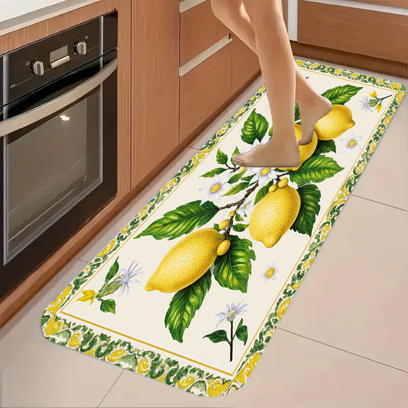 ミニマルな植物柄キッチンランナーマット、明るい背景、マルチシ - Commercial Kitchen Background のレビューと価格