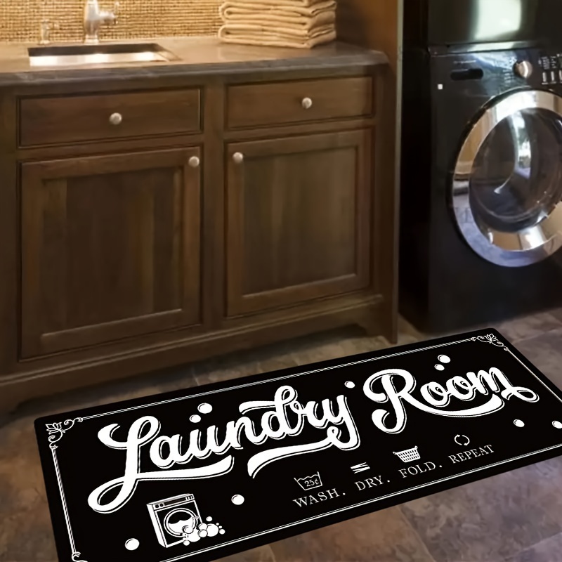 かわいい漫画の猫の背面図 キッチンランナーラグ 青い波模様の - Commercial Kitchen Background のレビューと価格