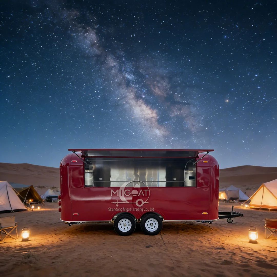 赤い商業用フードコンセッション・トレーラー、ステンレス製イン - Commercial Kitchen Interior のレビューと価格