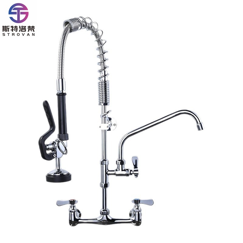 高品質モダンデザイン業務用キッチン蛇口デッキマウント温冷シン - Commercial Quality Kitchen Faucet のレビューと価格