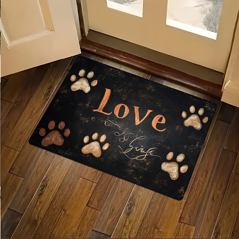 猫犬の足跡パターンキッチンカーペットマットラグ家の装飾ヴィン - Commercial Kitchen Background のレビューと価格