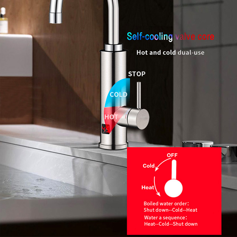 3000W 電気温水器 浴室 キッチン 蛇口 タンクレス給湯 - Commercial Kitchen Mixer のレビューと価格