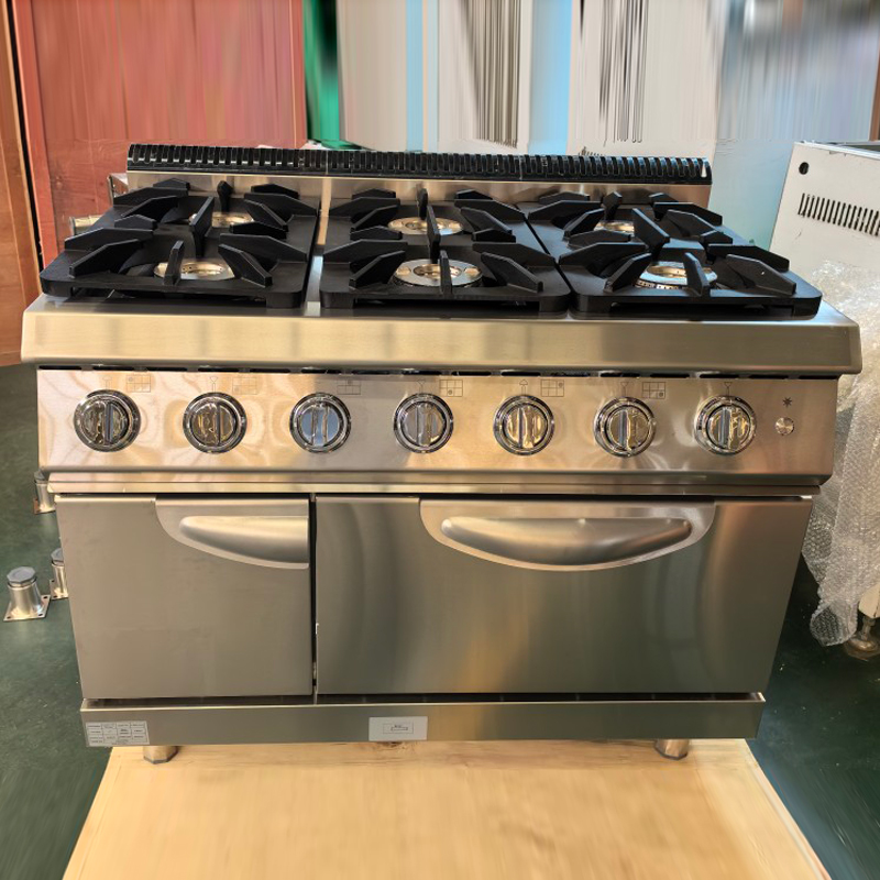 業務用ガスコンロ ステンレス製厨房機器 6口ガスレンジ オー - Commercial Kitchen Oven のレビューと価格