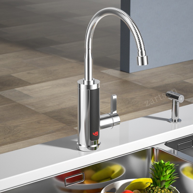 キッチン蛇口電気タップキッチンタップ瞬間湯沸かし器加熱可能  - Commercial Kitchen Mixer のレビューと価格