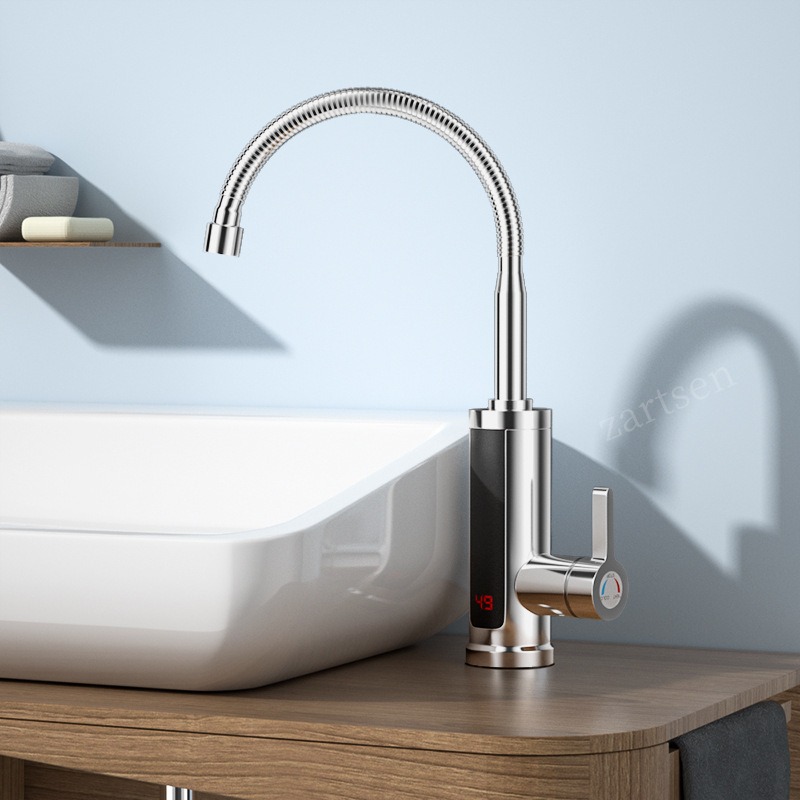 キッチン蛇口電気タップキッチンタップ瞬間湯沸かし器加熱可能  - Commercial Kitchen Mixer のレビューと価格