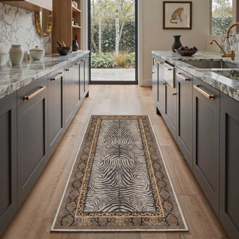 キノコ蝶ランナーラグ黒背景植物イラストパターンカーペット滑り - Commercial Kitchen Background のレビューと価格