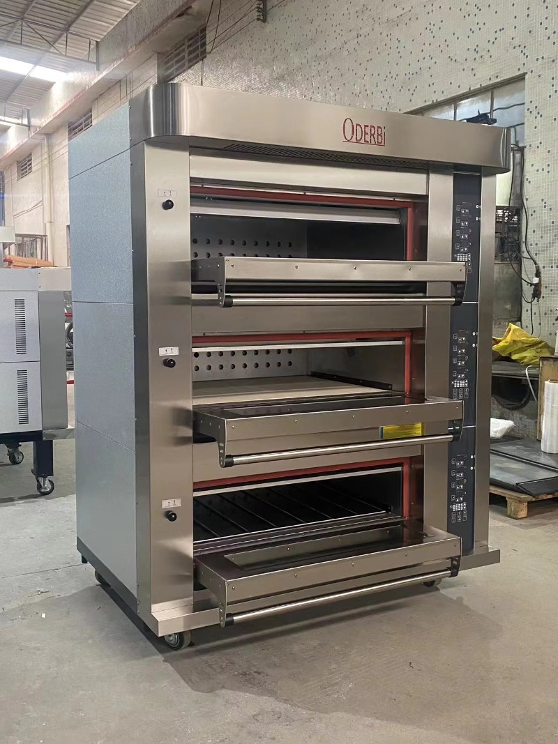 業務用カスタマイズ3段6トレイガスオーブン ピザ・パン・ケー - Commercial Kitchen Oven のレビューと価格