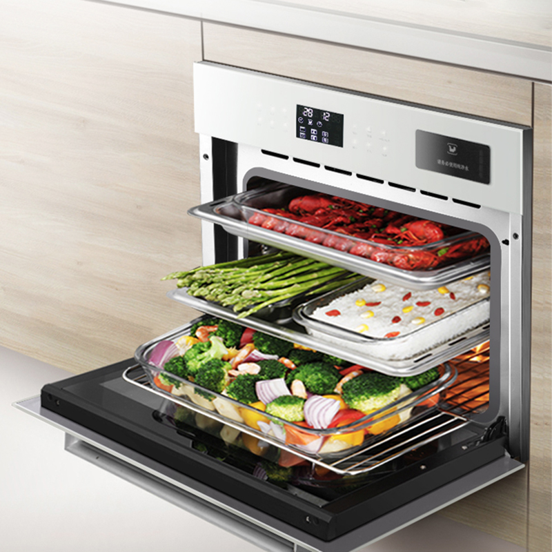 60Lスマートコンビスチームオーブン、回転式パン焼きコンベク - Commercial Kitchen Oven のレビューと価格