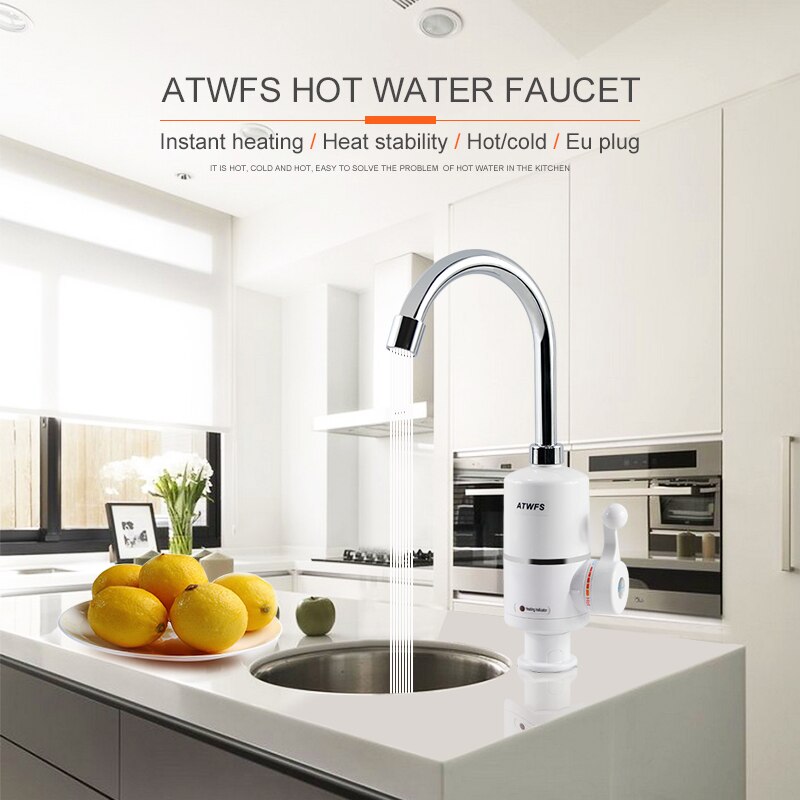 Atwfsタンクレス電気最新給湯器キッチンインスタント温水タ - Commercial Kitchen Mixer のレビューと価格