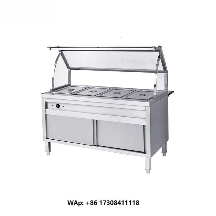 業務用厨房ステンレス製4槽ビュッフェ式 Bain Marie - Commercial Kitchen Warmer のレビューと価格