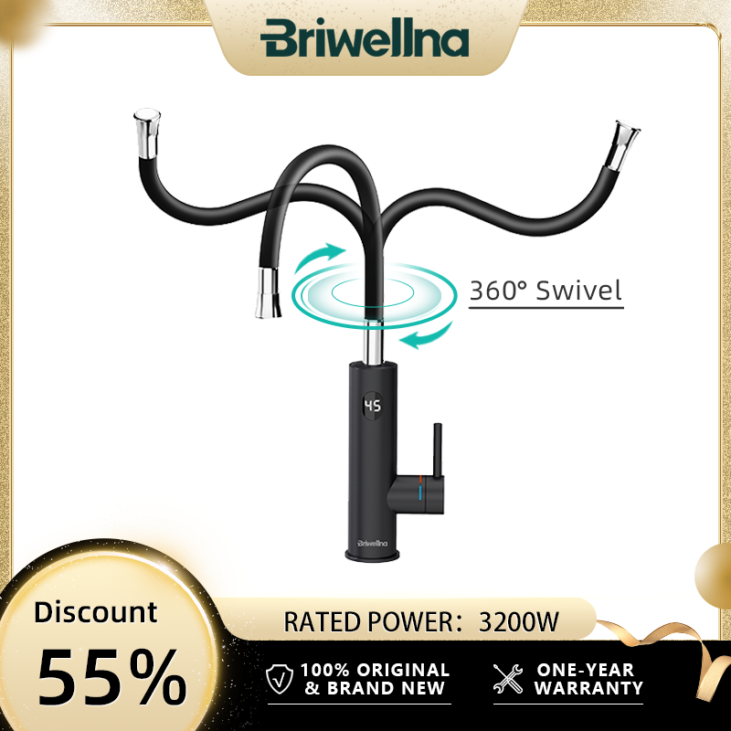 ブリウェルナ電気温水器 220V 2 in 1 キッチン蛇口 - Commercial Kitchen Mixer のレビューと価格