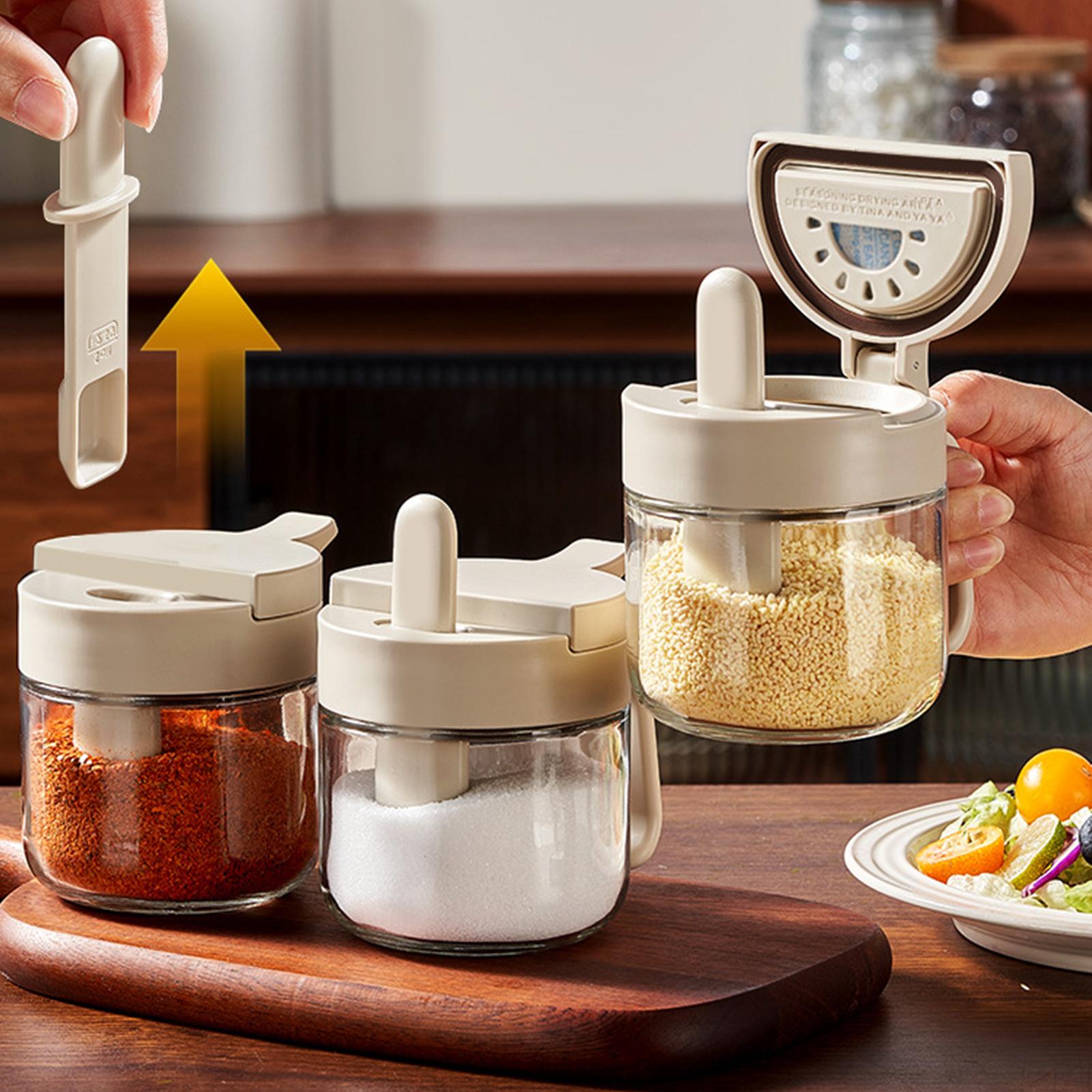 調味料入れ 漏れ防止塩入れ スプーン付き キッチン調味料入れ - Commercial Kitchen Organization のレビューと価格