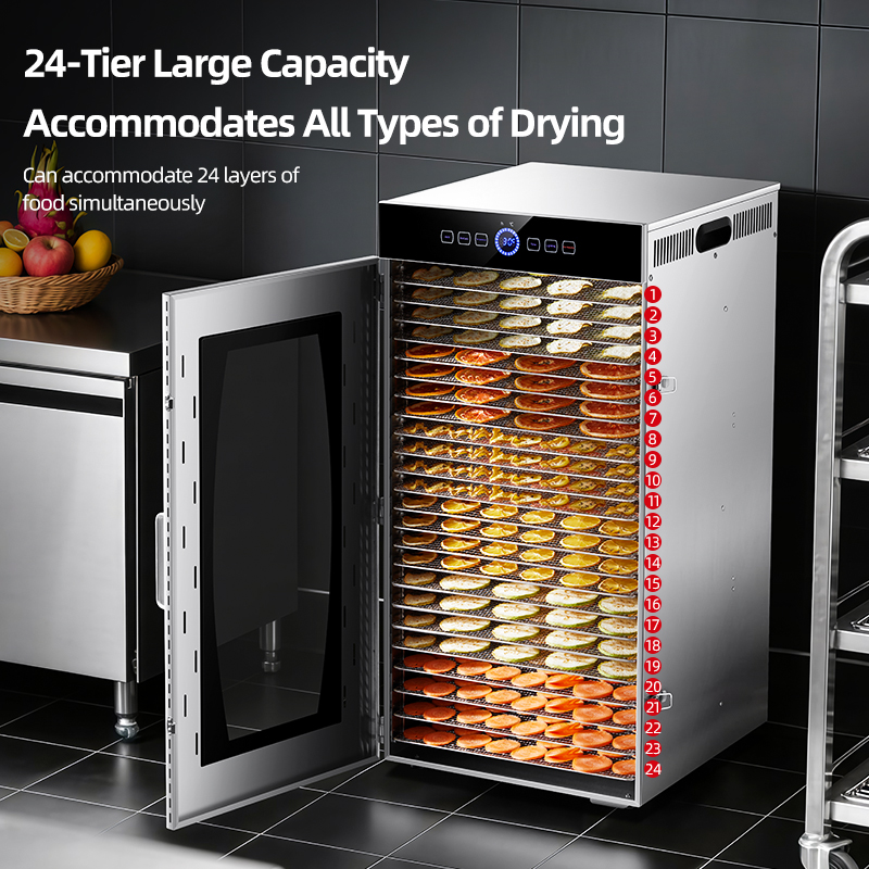 24トレイ業務用食品乾燥機 1500W ステンレス製ジャーキ - Commercial Kitchen Oven のレビューと価格